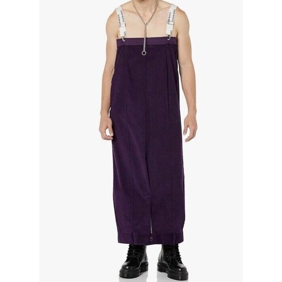 NEW MAISON BLANCHE ALL GENDER Upside Down Dress Pant Sz 5 Corduroy Purple Unisex - Picture 1 of 14
